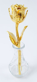 Gold covered roses
