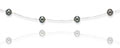 14k White Gold Elegant Stylish Pearl Necklace