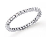 1/2 Carat Diamond Platinum Round Eternity Band