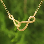 gold necklace infinity